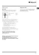 Предварительный просмотр 3 страницы Hotpoint FF4200DP Operating Instructions Manual