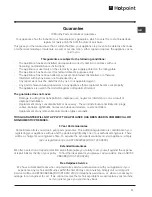 Предварительный просмотр 11 страницы Hotpoint FF4DK(UK) Operating Instructions Manual