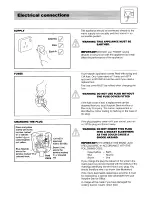 Preview for 3 page of Hotpoint FF50 Use And Care Manual