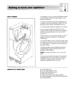 Предварительный просмотр 5 страницы Hotpoint FF50 Use And Care Manual