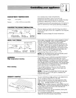 Preview for 7 page of Hotpoint FF50 Use And Care Manual