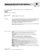 Preview for 9 page of Hotpoint FF50 Use And Care Manual