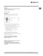 Preview for 3 page of Hotpoint FF7190AEP Operating Instructions Manual