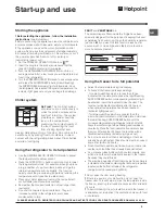 Предварительный просмотр 9 страницы Hotpoint FF7190AEP Operating Instructions Manual