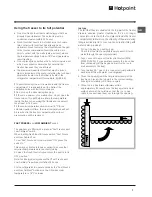 Предварительный просмотр 7 страницы Hotpoint FFA52K Operating Instructions Manual