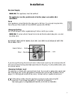 Предварительный просмотр 5 страницы Hotpoint FFA90 Instructions For Installation And Use Manual