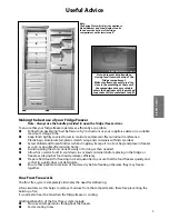 Предварительный просмотр 9 страницы Hotpoint FFA90 Instructions For Installation And Use Manual