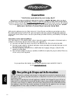 Предварительный просмотр 22 страницы Hotpoint FFA90 Instructions For Installation And Use Manual