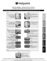 Hotpoint ffa91 Instructions For Installation & Use предпросмотр