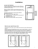 Preview for 3 page of Hotpoint ffa91 Instructions For Installation & Use