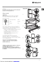 Предварительный просмотр 3 страницы Hotpoint FFB6187AP Operating Instructions Manual