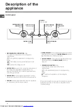 Предварительный просмотр 4 страницы Hotpoint FFB6187AP Operating Instructions Manual