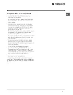 Preview for 7 page of Hotpoint FFB6200AP Operating Instructions Manual