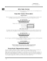 Preview for 12 page of Hotpoint FFB6200AP Operating Instructions Manual