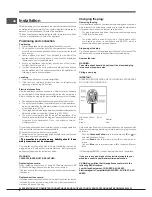 Preview for 6 page of Hotpoint FFFL xxxx x O3 Operating Instructions Manual