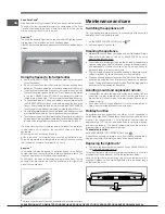 Preview for 8 page of Hotpoint FFFL xxxx x O3 Operating Instructions Manual