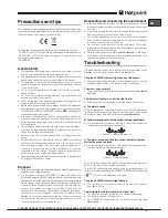 Предварительный просмотр 9 страницы Hotpoint FFFL xxxx x O3 Operating Instructions Manual