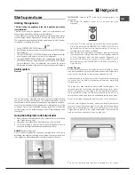 Предварительный просмотр 7 страницы Hotpoint FFFL1810GO3UK Operating Instructions Manual