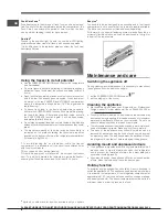 Preview for 8 page of Hotpoint FFFL1810GO3UK Operating Instructions Manual