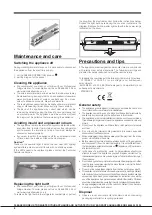 Предварительный просмотр 8 страницы Hotpoint FFFM 1 Series Operating Instructions Manual