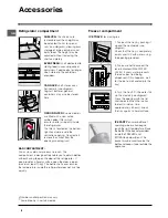 Предварительный просмотр 8 страницы Hotpoint FFL49 Instructions For Installation And Use Manual