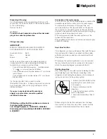 Предварительный просмотр 3 страницы Hotpoint FFQ50P Operating Instructions Manual