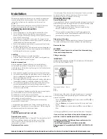 Preview for 5 page of Hotpoint FFU3D W Operating Instructions Manual