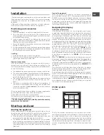 Preview for 5 page of Hotpoint FFU4DG X MTZ Operating Instructions Manual