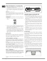 Preview for 6 page of Hotpoint FFU4DG X MTZ Operating Instructions Manual