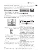 Предварительный просмотр 7 страницы Hotpoint FFUG 18xx x O3 Operating Instructions Manual