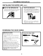 Предварительный просмотр 16 страницы Hotpoint FFUQ 20 Series Owner'S Manual & Installation Instructions