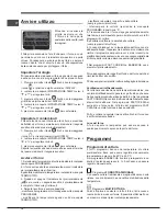 Предварительный просмотр 12 страницы Hotpoint FH 89 P /HA Operating Instructions Manual