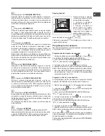 Предварительный просмотр 49 страницы Hotpoint FH 89 P /HA Operating Instructions Manual