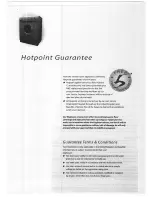 Предварительный просмотр 22 страницы Hotpoint FIRST EDITION WD51 Instruction Manual