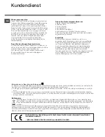 Предварительный просмотр 32 страницы Hotpoint FTCD 871 Instruction Booklet