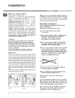 Предварительный просмотр 2 страницы Hotpoint FTCL 87 Instruction Booklet