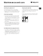 Preview for 7 page of Hotpoint FTM70S Operating Instructions Manual