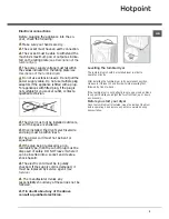 Предварительный просмотр 3 страницы Hotpoint FTVFG 65B Instruction Booklet