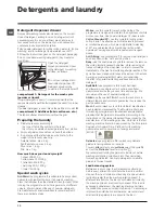 Preview for 10 page of Hotpoint Futura WMFG 611 Instructions For Use Manual