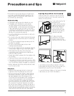 Preview for 11 page of Hotpoint Futura WMFG 611 Instructions For Use Manual