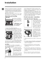 Предварительный просмотр 2 страницы Hotpoint Futura WMFL 833 Instructions For Use Manual