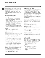 Preview for 2 page of Hotpoint FZ175A Operating Instructions Manual