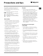 Preview for 7 page of Hotpoint FZ175A Operating Instructions Manual