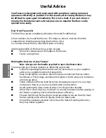 Preview for 10 page of Hotpoint FZA51 Instructions For Installation And Use Manual