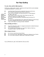 Предварительный просмотр 2 страницы Hotpoint FZA54 Instructions For Installation And Use Manual