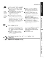 Предварительный просмотр 3 страницы Hotpoint G134 Owner'S Manual