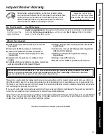 Preview for 11 page of Hotpoint G155 Owner'S Manual