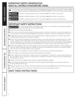 Предварительный просмотр 2 страницы Hotpoint G187 Owner'S Manual