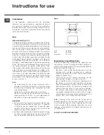 Предварительный просмотр 2 страницы Hotpoint G3201LIX Instructions For Use Manual