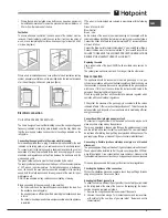 Предварительный просмотр 5 страницы Hotpoint G640SK Operating Instructions Manual